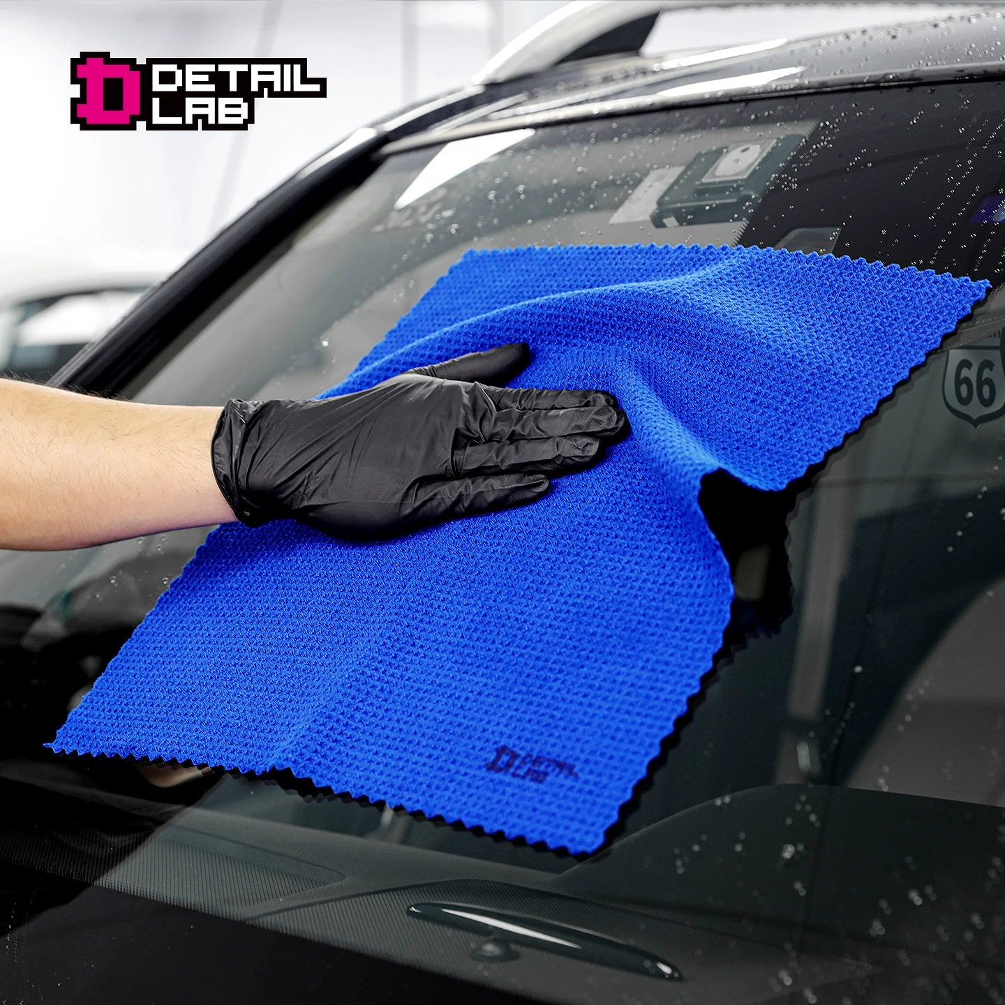 Detail Lab Waffle Weave Glass Towel, Streak-Free Drying Cloth (view 5)