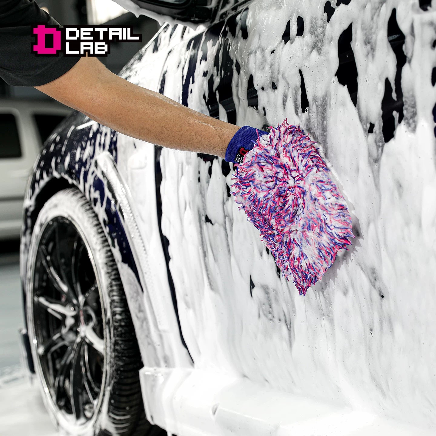 Detail Lab Chenille Wash Mitt, Microfiber Sponge Glove (view 4)